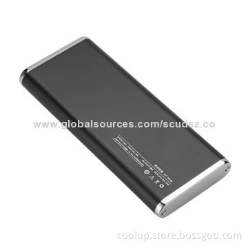 1,000mAh Dual-output Power Bank, Thin Design, 5V/1A Output